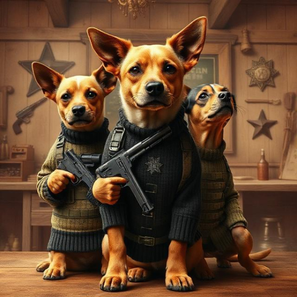 Rootin' tootin' sweaters for your pups